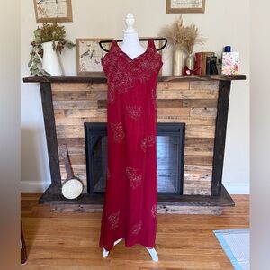 Elegant Red Evening Gown NWOT